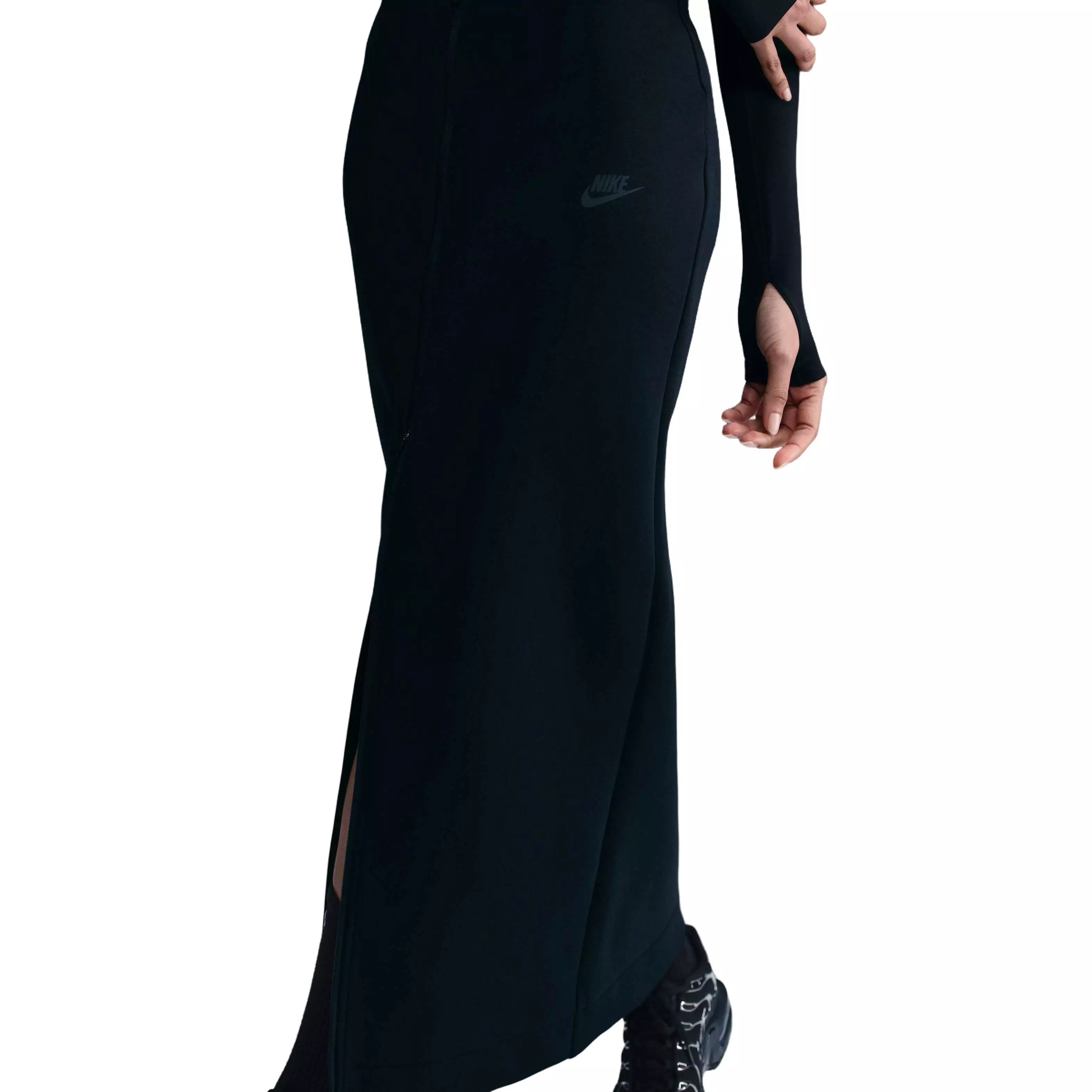 【最終値下げ】NIKE tech drawstring long skirt Nike Sportswear Tech Fleece Slim Maxi Skirt in Gray | Lyst